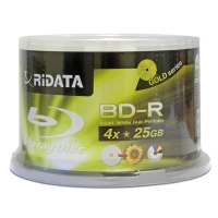 RIDATA BD-R SL LTH 25Gb 4x Cake 50pcs Printable(fullface)