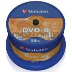 VERBATIM DVD-R 4,7Gb 16x Cake 50 pcs 43548