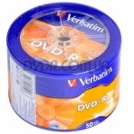 VERBATIM DVD-R 4,7Gb 16x Wagon Wheel 50 pcs 43731