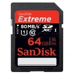 Карта памяти SDXC 64GB Class 10 UHS-I SANDISK Extreme SDSDXS-064G-X46