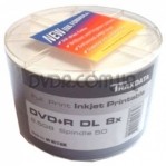 TRAXDATA DVD+R 8,5Gb 8x Bulk 50 pcs Double Layer Printable
